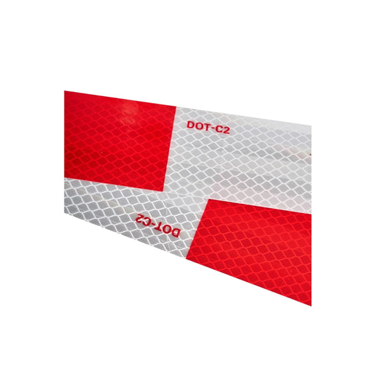 Cinta Reflectante DOT-C2 Bicolor 3 Metros para Camiones y Remolques - CARGOTEK