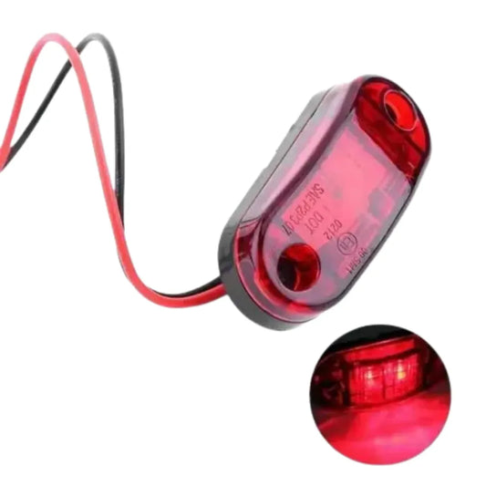 Foco Led 2 Diodos Rojo 12/24V - CARGOTEK