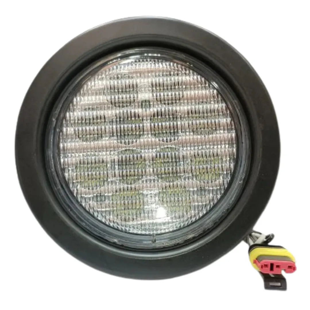 Foco Led 4" Blanco 12/24V c/Aro de Goma Y Enchufe - CARGOTEK