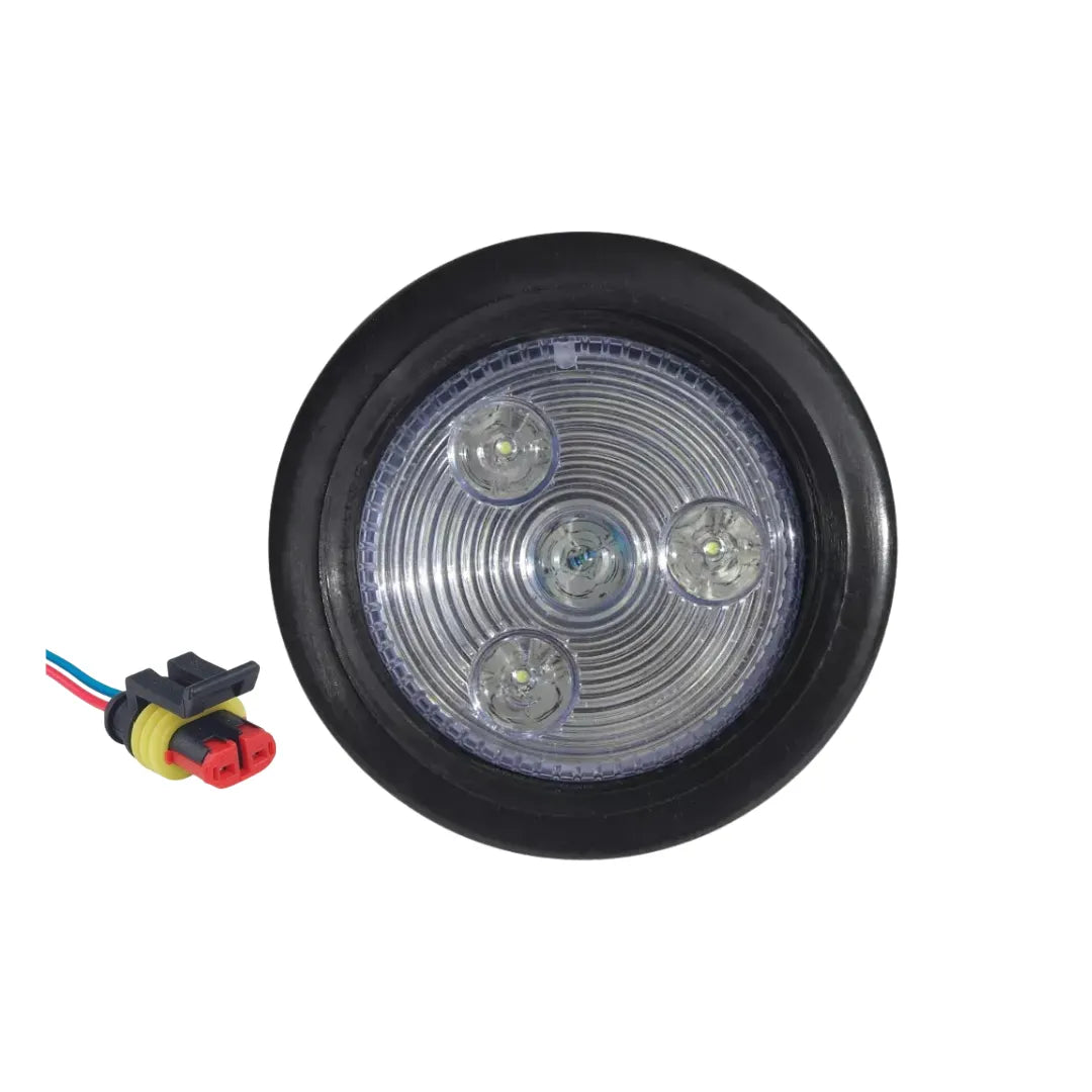Foco Led Trocha Blanco 21/2" 12/24v Con Enchufe - CARGOTEK