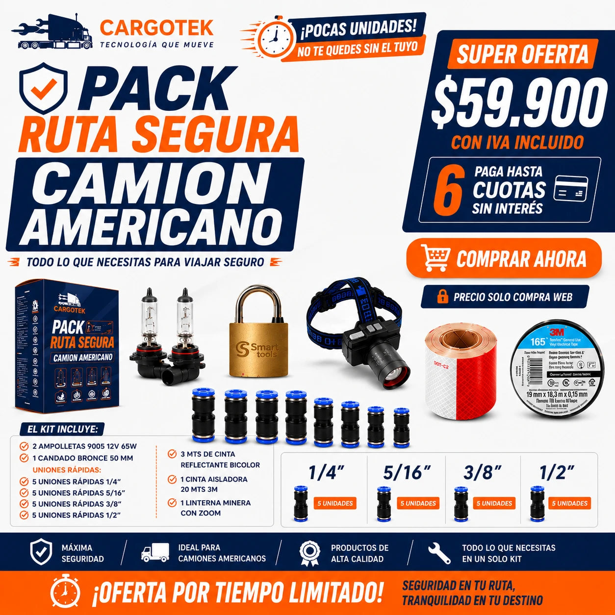 Kit Ruta Segura Camión Americano - CARGOTEK