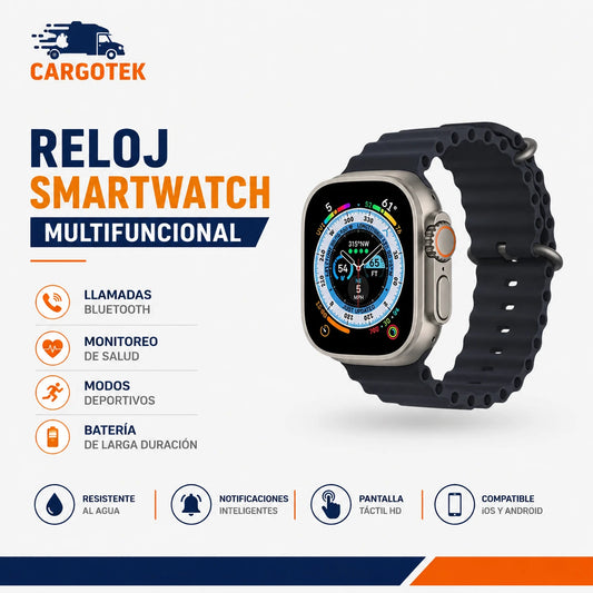 RELOJ SMARTWACH MULTIFUNCIONAL - CARGOTEK