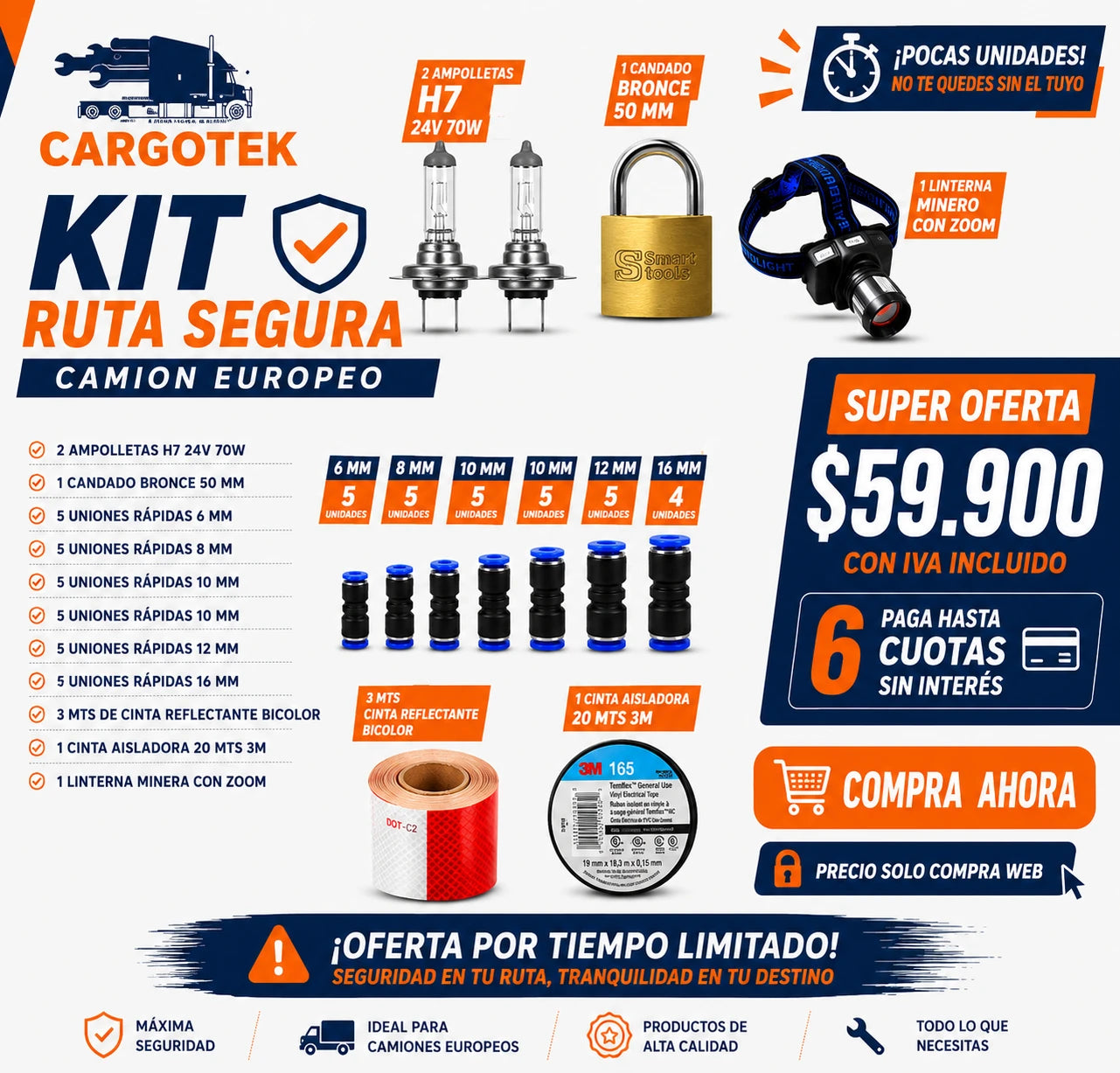 Kit Ruta Segura Camión Europeo - CARGOTEK