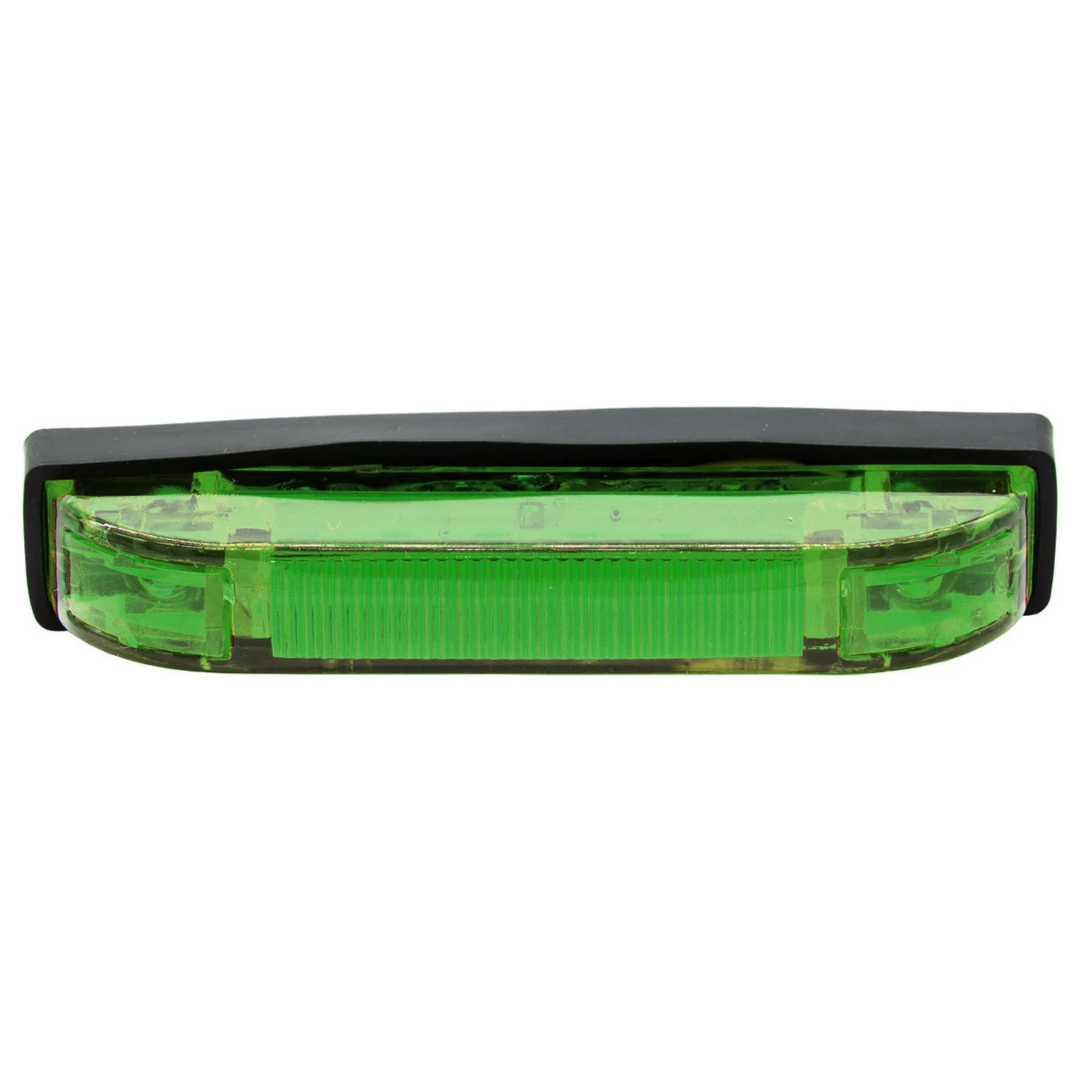 FOCO 6 LED ALARGADO VERDE MULTIVOLTAJE