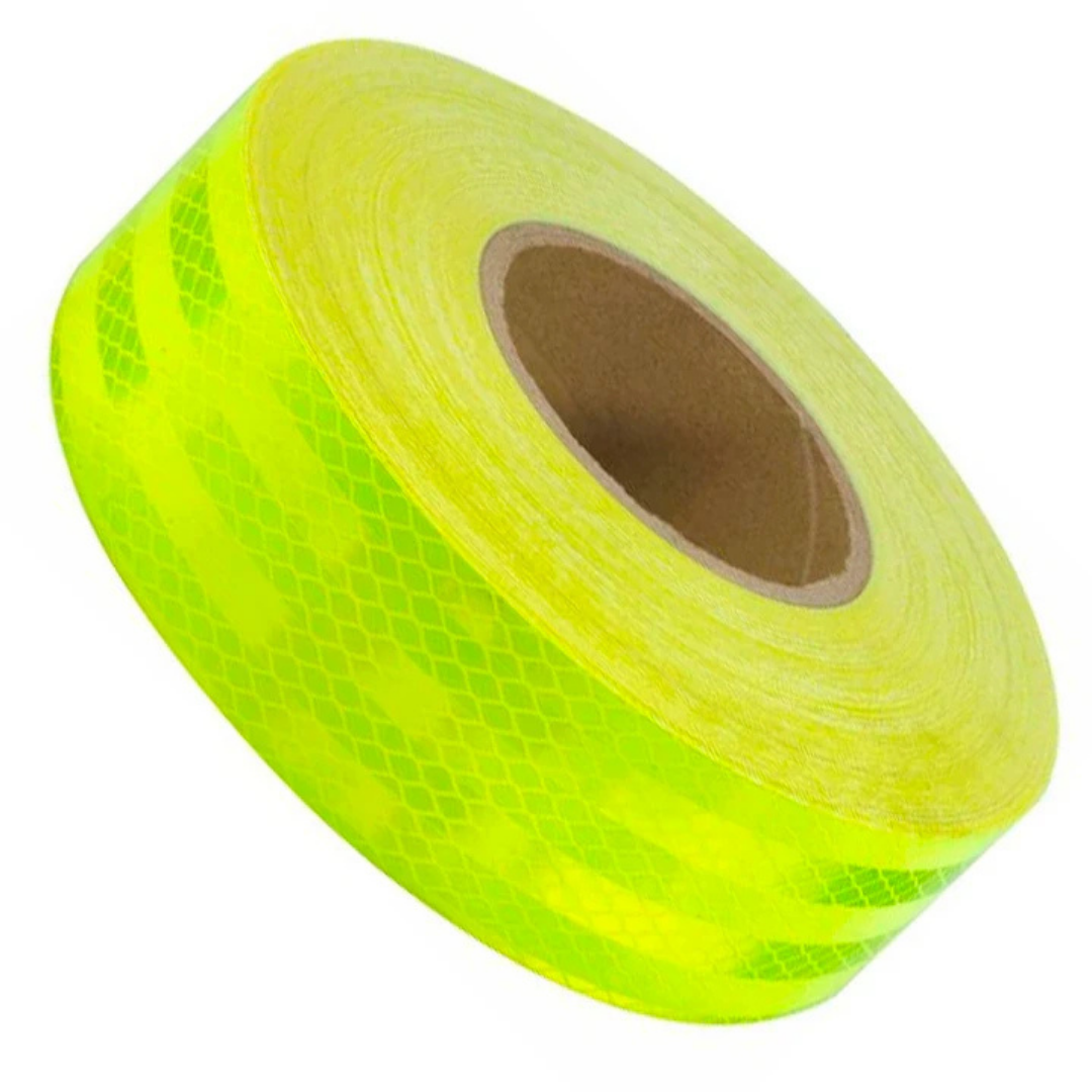 CINTA REFLECTANTE VERDE LIMON 45 MTS DOTC2