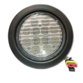 FAROL LED 4" BLANCO MULTIVOLTAJE CON ARO DE GOMA Y ENCHUFE