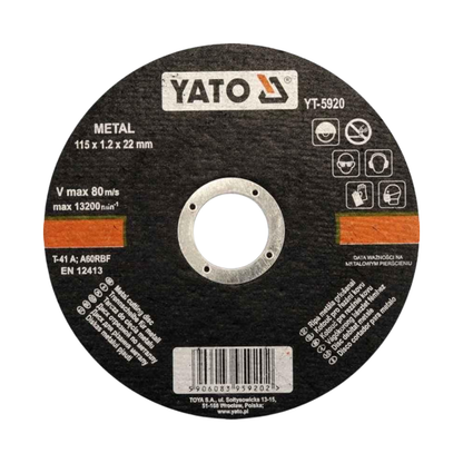 Disco de Corte YATO 4.5'' x 1.2 - Precisión y Potencia para tus Proyectos