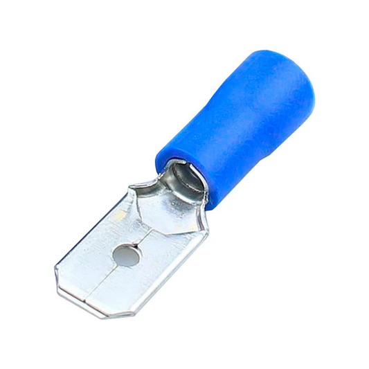 TERMINAL MACHO AZUL SET 100 UNIDADES