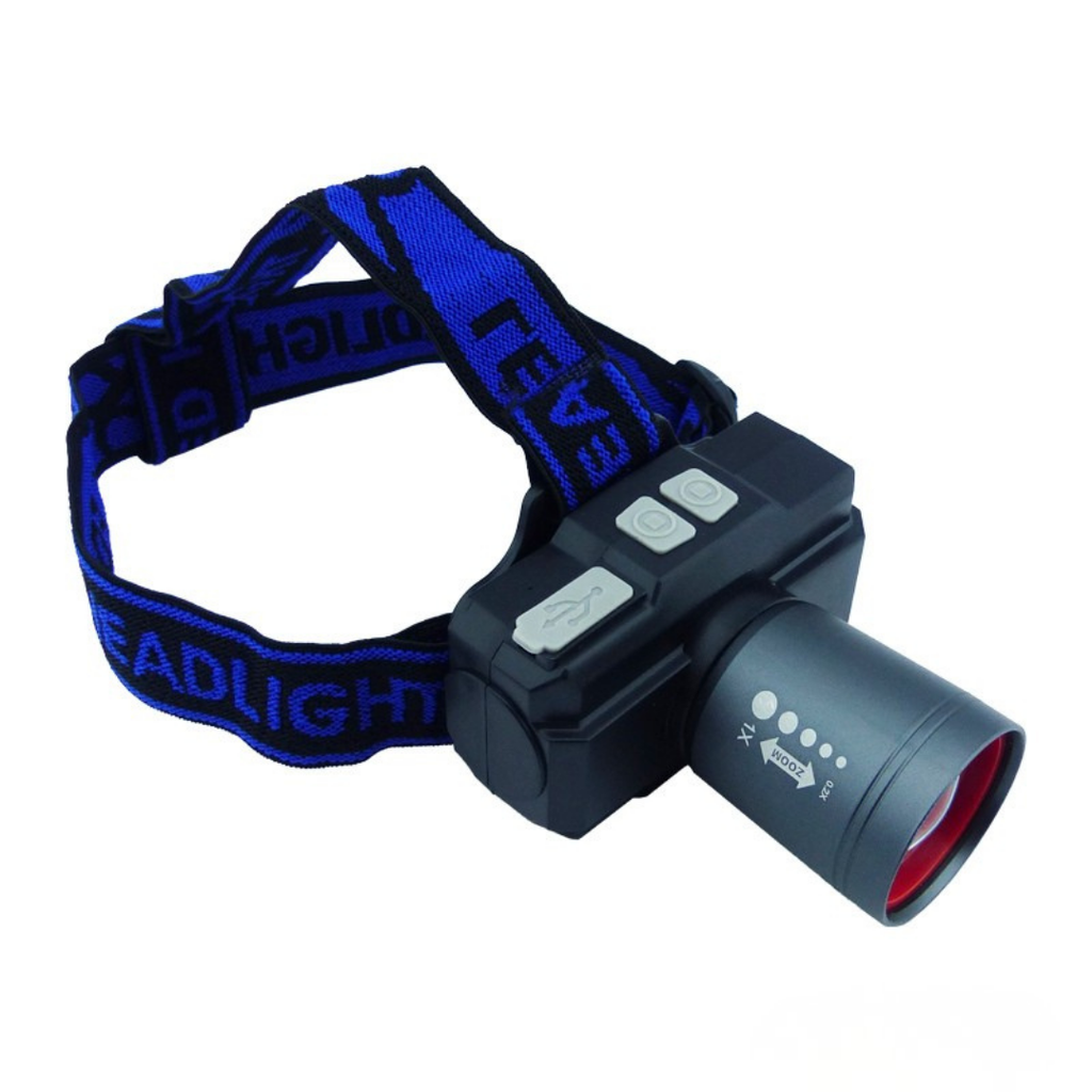 LINTERNA T/MINERO CON ZOOM RECARGABLE