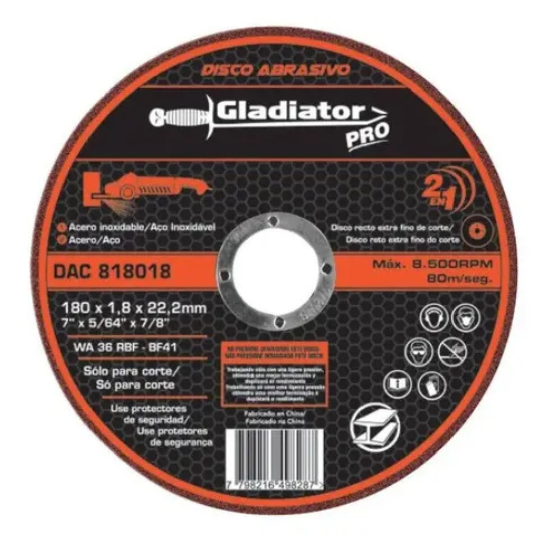 Disco de Corte Metal 7" x 1/8 mm - CARGOTEK