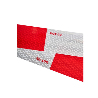 Cinta Reflectante Bicolor DOT-C2 3 Metros para Camiones y Remolques