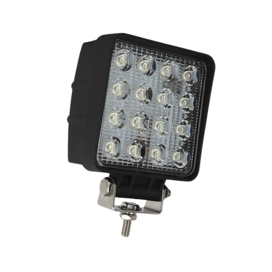 Foco Led Faenero Cuadrado 16 Diodos 12/24V con Anclaje - CARGOTEK