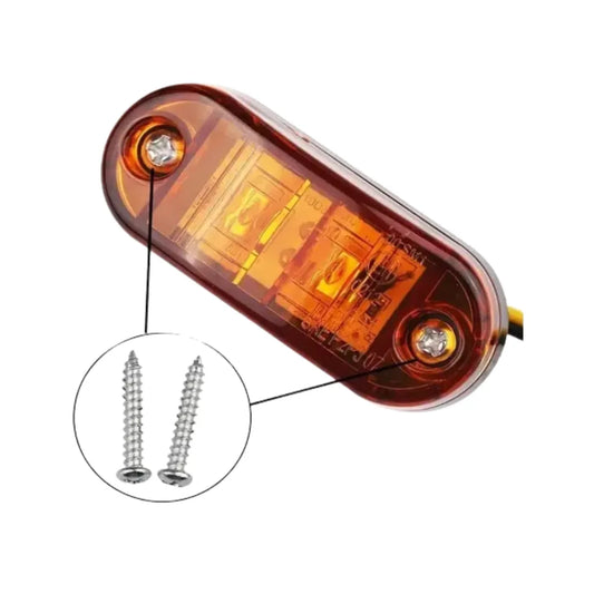 Foco Led 2 Diodos Ámbar 12/24V - CARGOTEK