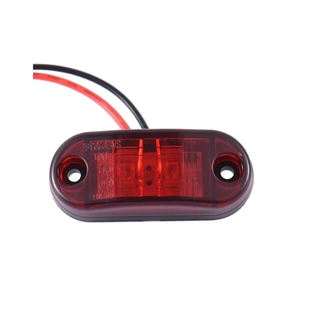 Foco Led 2 Diodos Rojo 12/24V - CARGOTEK