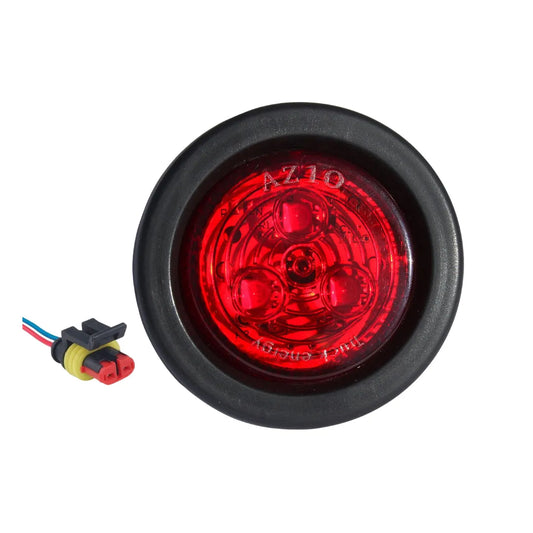 Foco Led Trocha Rojo 21/2" 12/24V Con Enchufe - CARGOTEK