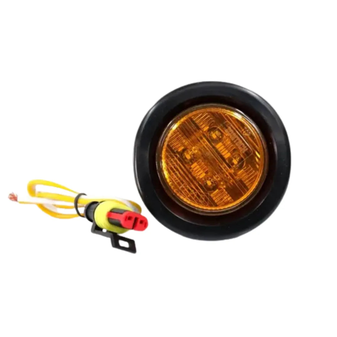 Foco Led Trocha Ámbar 2" 12/24V con Enchufe - CARGOTEK