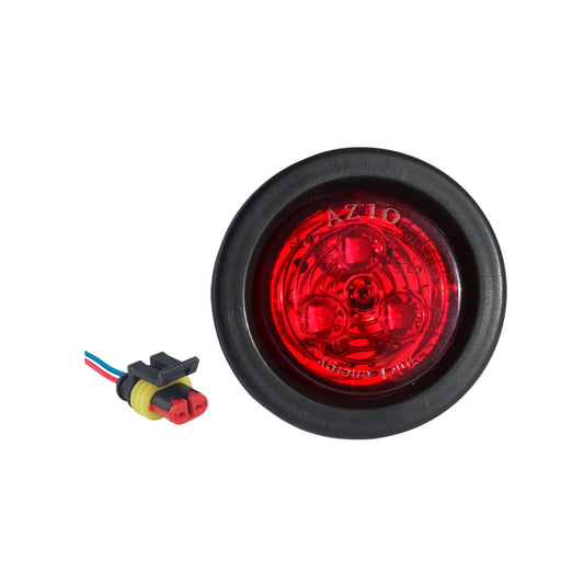Foco Led Trocha 2" Rojo 12/24V con Enchufe - CARGOTEK