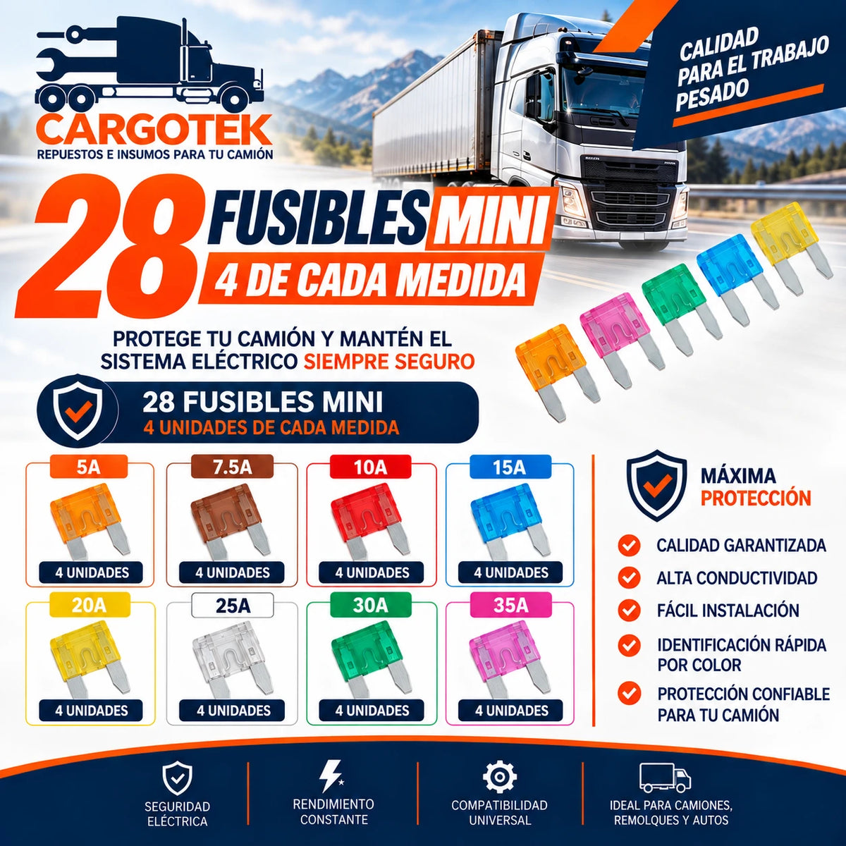 Kit Full Mantención para Camión Europeo 24V | Cargotek