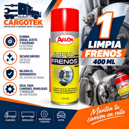 Limpia frenos 400 ml incluido en kit de taller de camiones y remolques