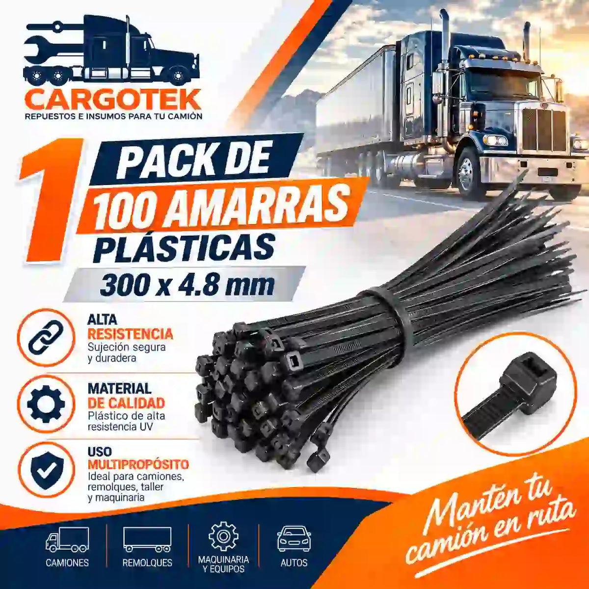 Kit Ruta Segura para Camión Americano 12V | Cargotek - CARGOTEK