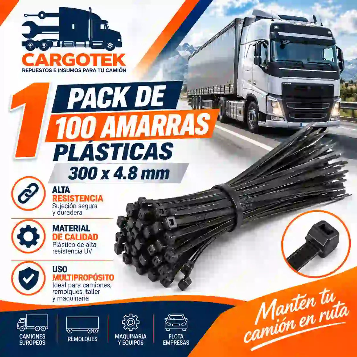 Kit Ruta Segura para Camión Europeo 24V | Cargotek - CARGOTEK