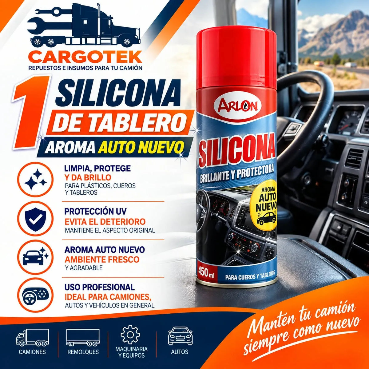 Kit Full Mantención para Camión Americano 12V | Cargotek - CARGOTEK