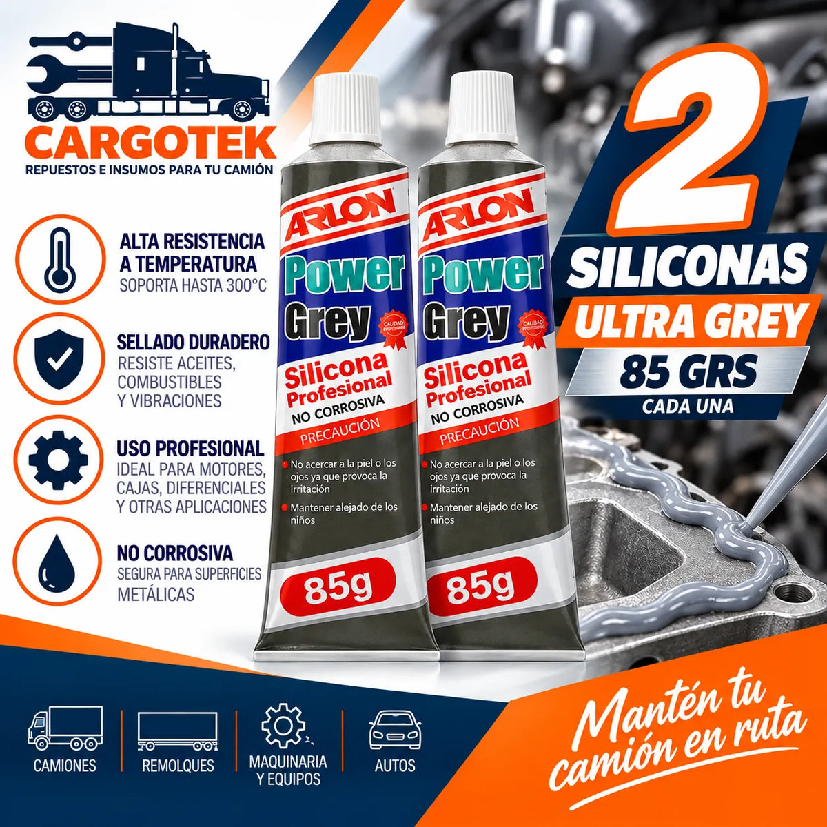 Kit Full Mantención para Camión Americano 12V | Cargotek - CARGOTEK