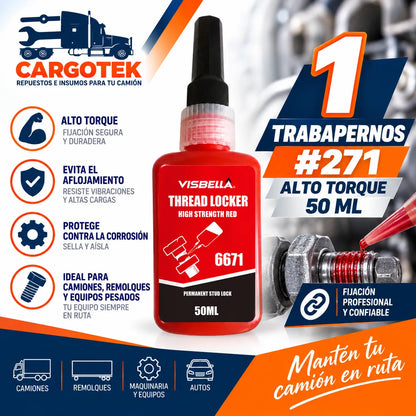 Traba pernos y tuercas 271 50ml incluido en kit taller de camiones y remolques