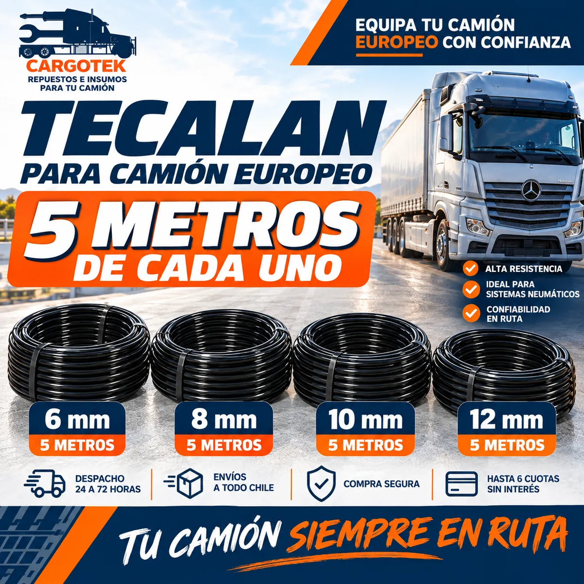 Kit Neumático Profesional para Camión Europeo 24V | Cargotek - CARGOTEK